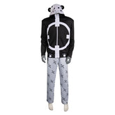 Anime One Piece Bartholemew Kuma Bulky Men Black White Outfits Cosplay Costume Halloween Carnival Suit